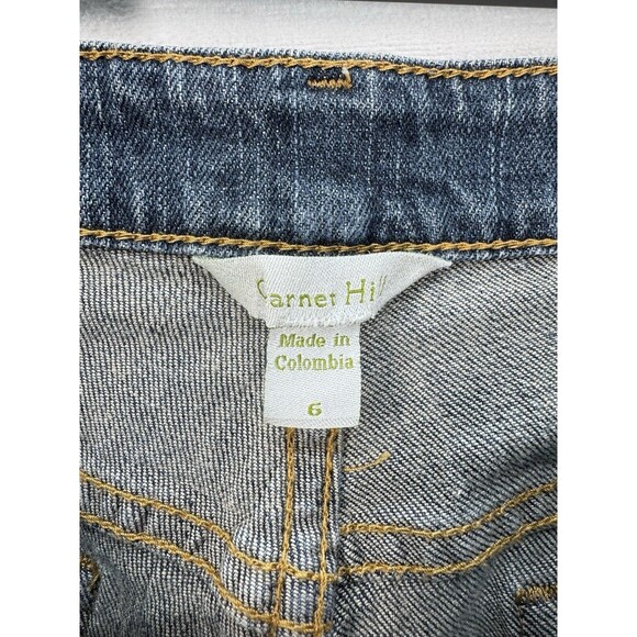 Garnet Hill Signature 5-pocket Slim Jeans Women’s 6 Blue Medium Wash Stretch - Picture 4 of 11